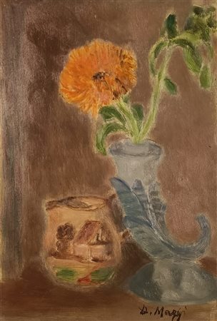 FIRMA INDECIFRATA N.D. ( -) 1900 Natura morta Olio su tavoletta 20,00x30,00...