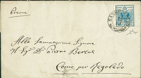 ANTICHI STATI - Lombardo Veneto - 45 cent - lettera da Sanguinetto a...