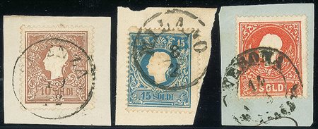 ANTICHI STATI - Lombardo Veneto - 1858/1859 - 5 soldi + 10 soldi + 15 soldi -...