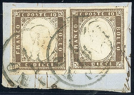 ANTICHI STATI - Lombardo Veneto - Governo Provvisorio - due 10 cent su...