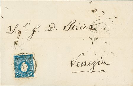 ANTICHI STATI - Lombardo Veneto - 15 soldi - azzurro oltremare -...