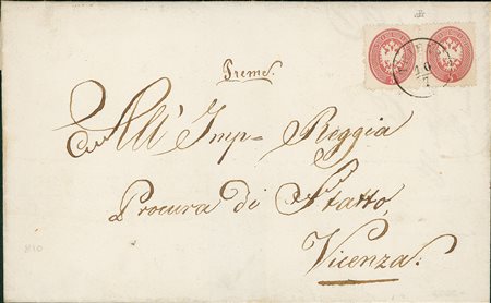 ANTICHI STATI - Lombardo Veneto - 5 soldi + 5 soldi - formati diversi - plico...