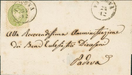 ANTICHI STATI - Lombardo Veneto - 3 soldi - isolato su lettera per città (42...