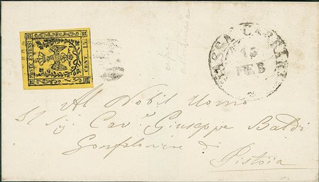 ANTICHI STATI - Modena - 15 cent - cent molto distanziato dal 15 - involucro...