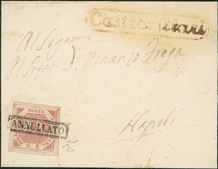 ANTICHI STATI - Napoli - 2 grana - lettera da Castrovillari a Napoli -...