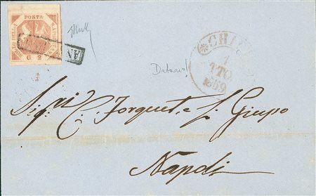 ANTICHI STATI - Napoli - 2 grana - lettera da Chieti a Napoli del 1.10.59 -...
