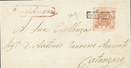 ANTICHI STATI - Napoli - 2 grana - involucro di lettera da Monteleone a...