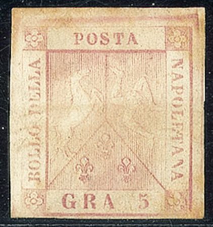 ANTICHI STATI - Napoli - 1858 - 5 grana - nuovo senza gomma (8 - 1.250)
