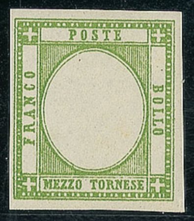 ANTICHI STATI - Napoli - 1861 - Mezzo tornese - senza effigie - gomma integra...