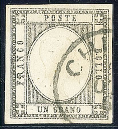 ANTICHI STATI - Napoli - 1861 - 1 grano grigio chiaro (19da - 1.750)