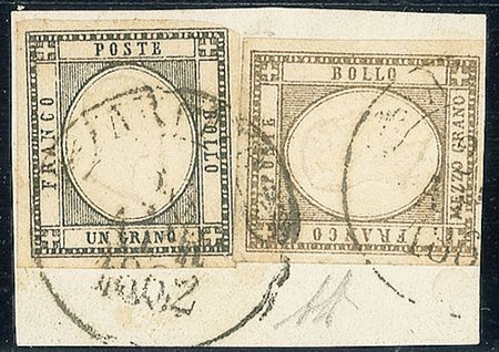 ANTICHI STATI - Napoli - 1 grano + 1/2 grano - Diena (19+18)