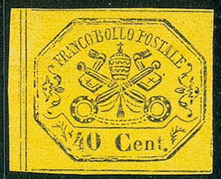 ANTICHI STATI - Pontificio - 1867 - 40 cent - senza punto dopo 40 - Diena...