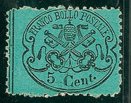 ANTICHI STATI - Pontificio - 1868 - 5 cent - senza punto dopo 5 (25h - 150)