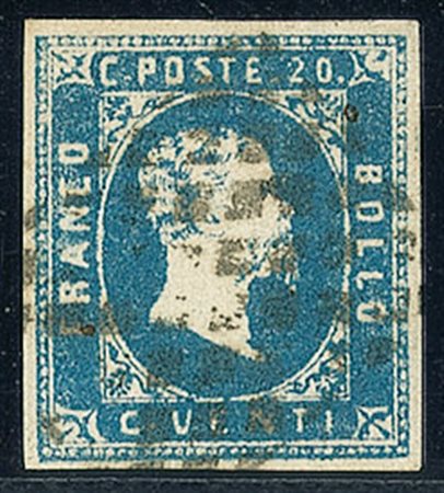 ANTICHI STATI - Sardegna - 1851 - 20 cent - Chiavarello (2 - 450)