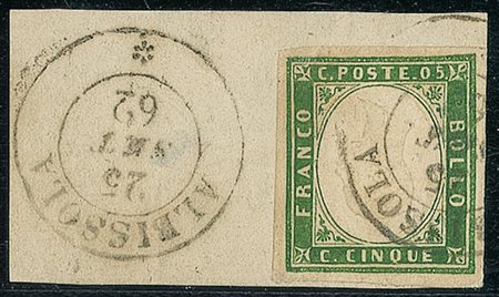 ANTICHI STATI - Sardegna - Falso De Sperati - 5 cent - Albissola 25.9.62