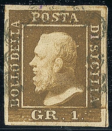 ANTICHI STATI - Sicilia - 1859 - 1 grano - piccola sfaldatura sul bordo...