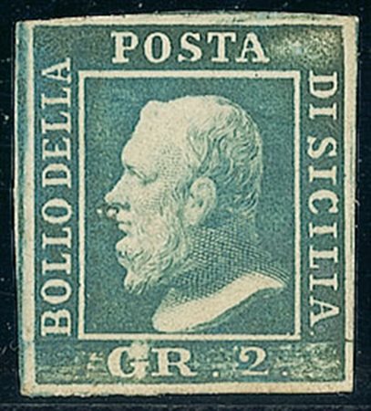 ANTICHI STATI - Sicilia - 1859 - 2 grana - posizione 13 - Raybaudi (7 - 1.200)