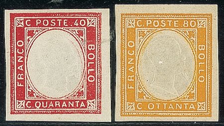 REGNO D'ITALIA - 1861 - Province Napoletane - Non Emessi - serie completa - 5...