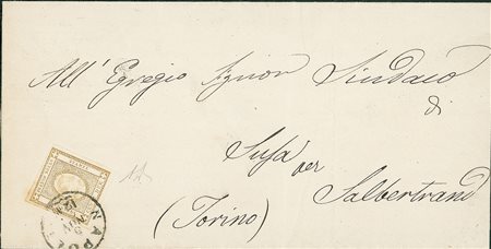 REGNO D'ITALIA - 2 cent - circolare da Napoli a Torino del 9.11.62 - Diena (2...