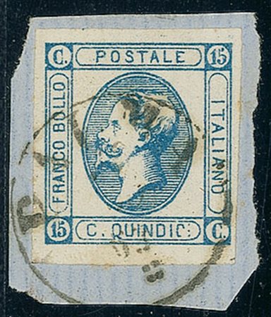 REGNO D'ITALIA - 1863 - 15 cent - secondo tipo - i a puntini (13c - 190)