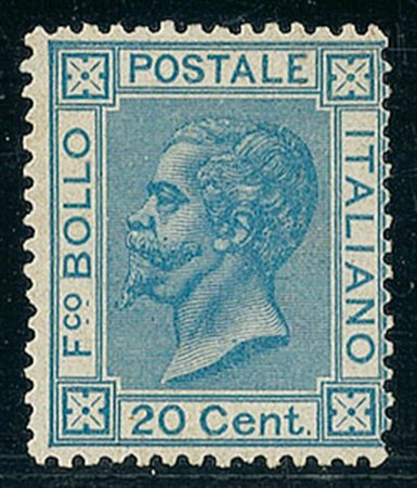 REGNO D'ITALIA - 1867 - 20 cent Torino - nuovo senza gomma (26 - 165)