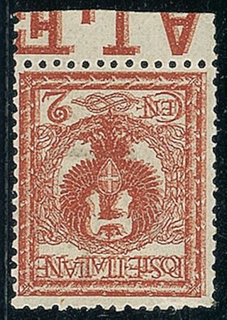 REGNO D'ITALIA - 1901 - 2 cent Floreale - doppia stampa - gomma integra (69a...
