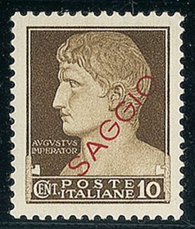 REGNO D'ITALIA - 1929 - Saggio - 10 cent Imperiale - gomma integra - Caffaz...
