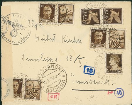 REGNO D'ITALIA - Propaganda di Guerra - 30 cent Marina + 30 cent Esercito +...