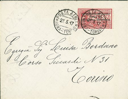 REGNO D'ITALIA - Roma Torino 27.5.17 (1 Aerea)