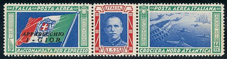 REGNO D'ITALIA - 1933 - trittico da 50 lire GIOR - gomma integra - leggeri...