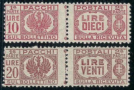 REGNO D'ITALIA - 1946 - Pacchi Postali - serie completa - 6 valori - gomma...