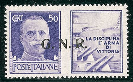 RSI - Propaganda di Guerra - serie completa - 12 valori - soprastampe miste...