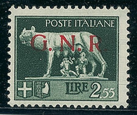 RSI - 1944 - 2,55 lire - gomma integra - Wolf (483 - 330)