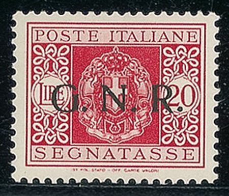 RSI - 1944 - 20 lire - gomma integra (59 Segnatasse - 350)