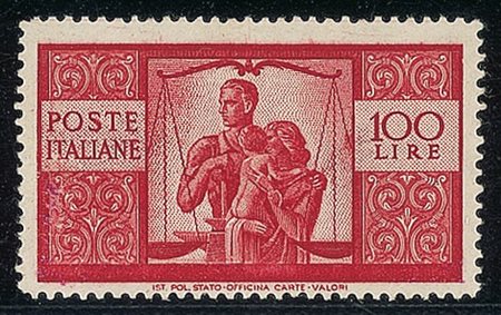 REPUBBLICA - 1946 - 100 lire Democratica - filigrana ruota sinistra bassa -...