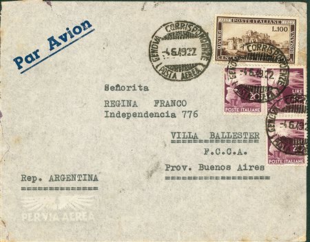 REPUBBLICA - 100 lire Repubblica Romana + 20 lire Democratica - aerogramma da...