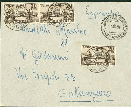 REPUBBLICA - 20 lire Fiera di Milano - tre pezzi su espresso da Chiaravalle a...