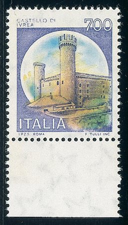 REPUBBLICA - 1980 - 700 lire Ivrea - senza stampa del rosso - gomma integra -...