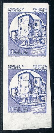 REPUBBLICA - 1980 - 750 lire Venafro - coppia verticale non dentellata -...