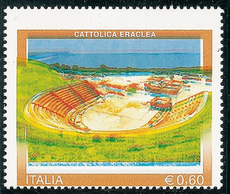 REPUBBLICA - 2007 - 0,60 euro Eraclea - senza stampa del nero con colori...