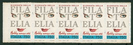 REPUBBLICA - 1972 - Libretto Filatelia - striscia con l’ultimo valore senza...