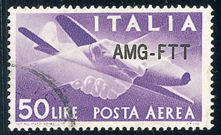 EMISSIONI LOCALI - 1954 - 50 lire - soprastampa lunga - Vignati (22A Aerea -...