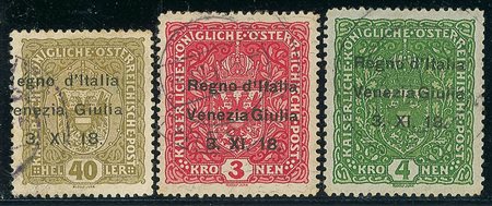 OCCUPAZIONI - Venezia Giulia - 1918 - Soprastampati - 16 valori -...