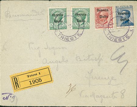 OCCUPAZIONI - Raccomandata da Trieste a Firenze del 13.11.18 (21+22+24)