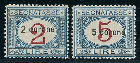 OCCUPAZIONI - 1922 - Segnatasse - serie completa - 4 valori - gomma integra...