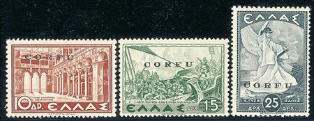 OCCUPAZIONI - Corfù - 1941 - Mitologica - 8 valori - Diena + Chiavarello...