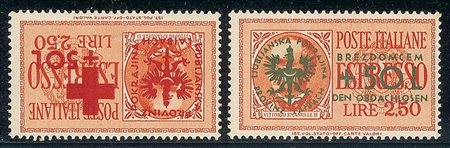 OCCUPAZIONI - Occupazione Tedesca - 1944 - Soprastampati - emissione completa...