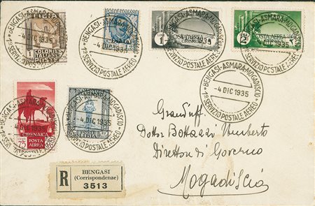 COLONIE E POSSEDIMENTI - Primo Servizio Postale Aereo...