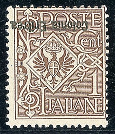 COLONIE E POSSEDIMENTI - Eritrea - 1903 - 1 cent Floreale - soprastampa...