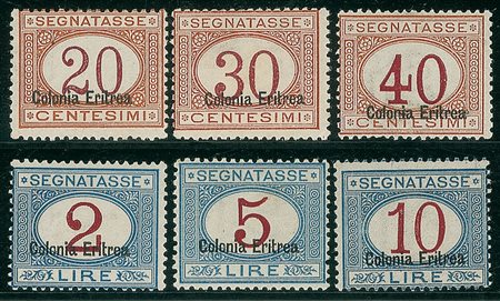 COLONIE E POSSEDIMENTI - 1920/1926 - Segnatasse - serie completa - 11 valori...
